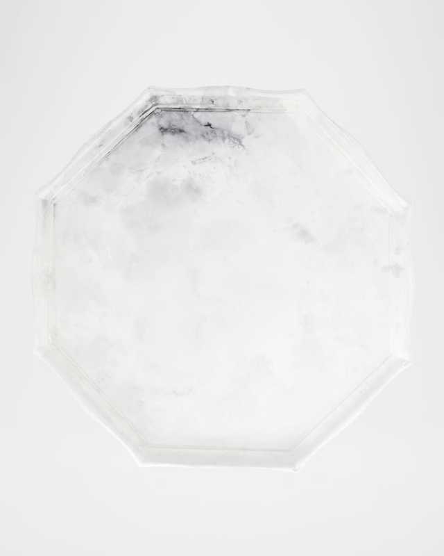 Florentine Wooden Accessories Marble Octagonal Tray